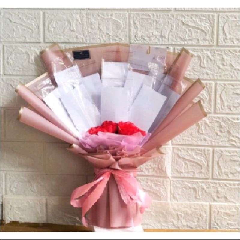 Rangka buket uang 10 lembar