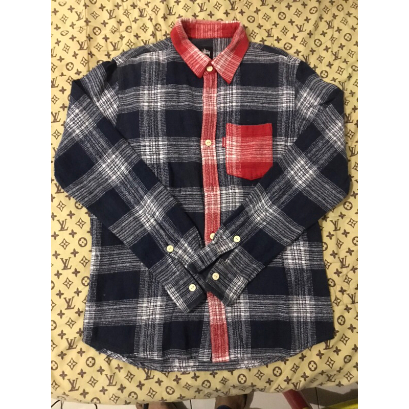 stussy kemeja flanel