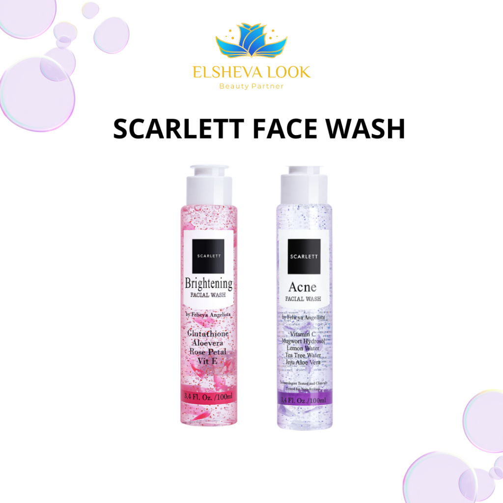 Scarlett Whitening Facial Wash - Sabun Cuci Muka Untuk Mencerahkan dan Kulit Berjerawat