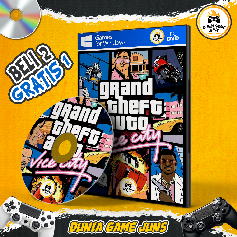GTA Vice City | Grand Theft Auto Vice City | CD/DVD | PC/Komputer & Laptop
