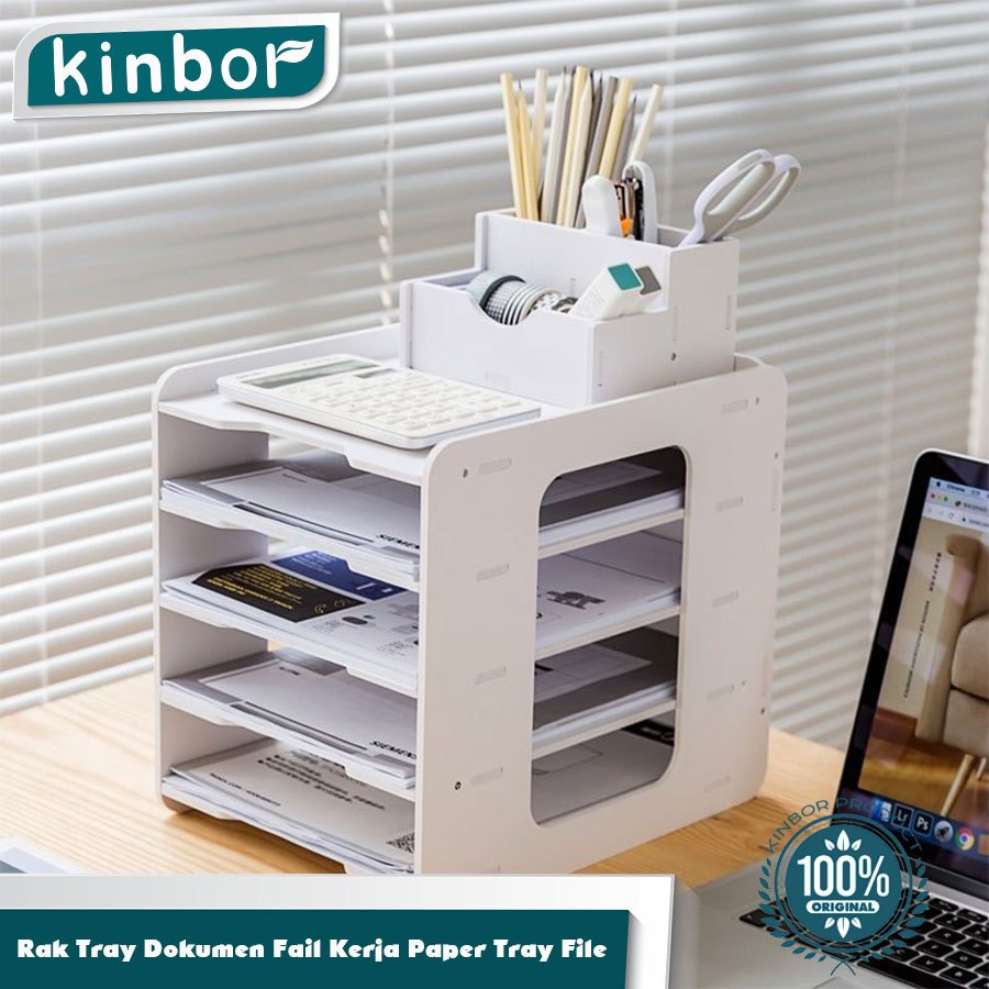 

Box File Rak Buku Kertas Dokumen Susun/ Rak Penyimpanan File Portable Kuat dan Kokoh Minimalis Serbaguna