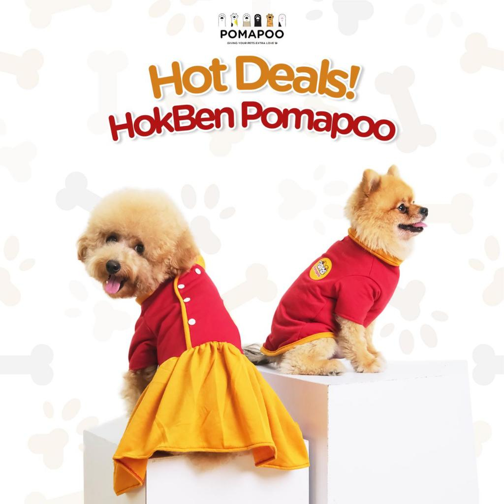 POMAPOO - Baju Kucing dan Baju Anjing Hokben Dress Dan Shirt