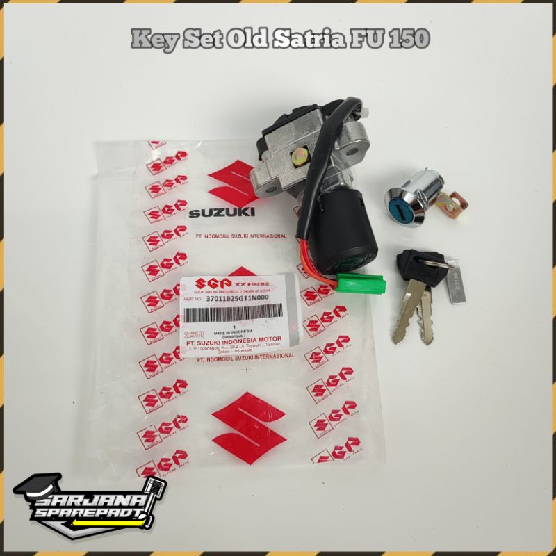 Keyset Kunci Kontak Set Jok Belakang Motor Suzuki Old Satria F FU Barong 150 Lama Karbu
