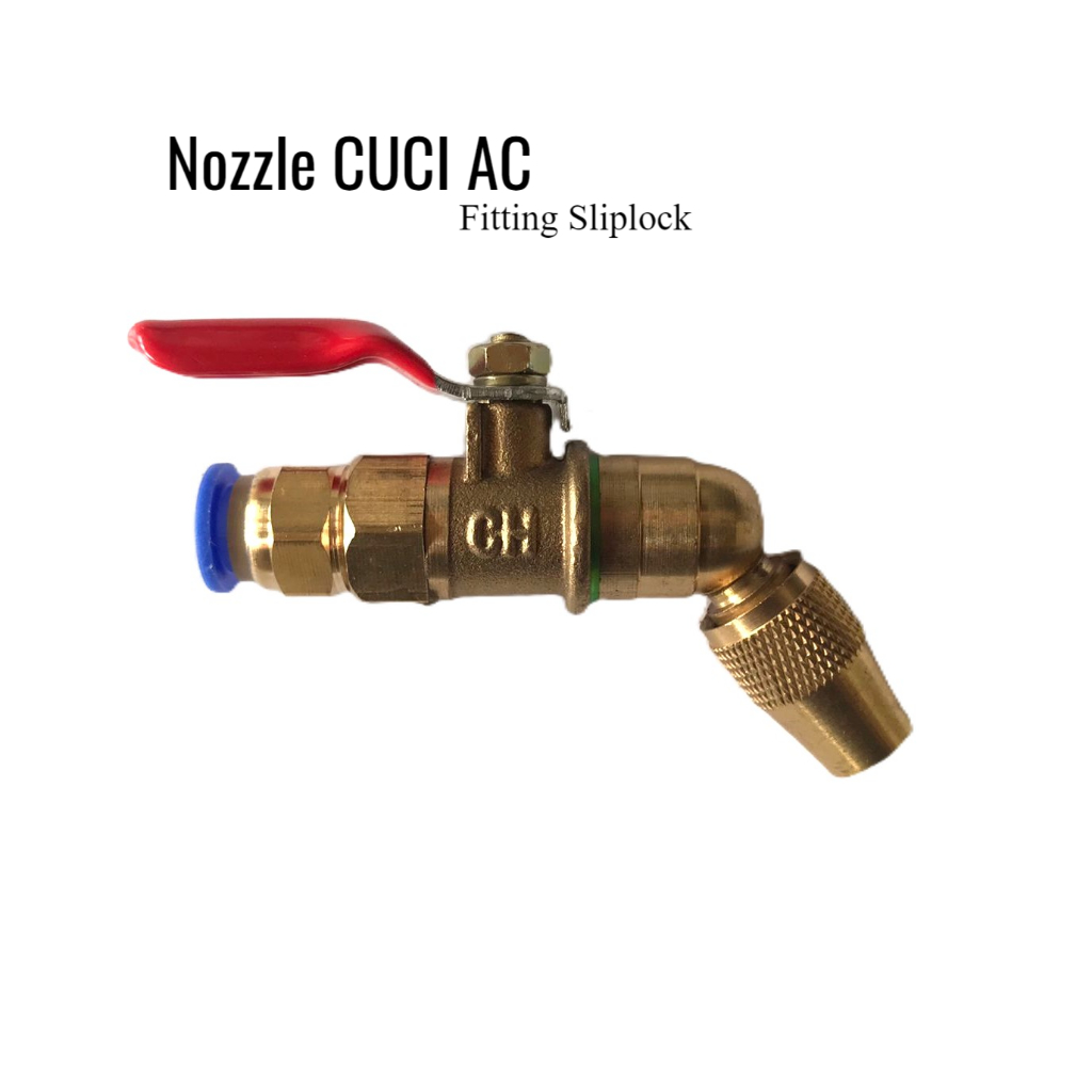 nozzle semprotan sprayer cuci AC konektor slip lock pneumatic