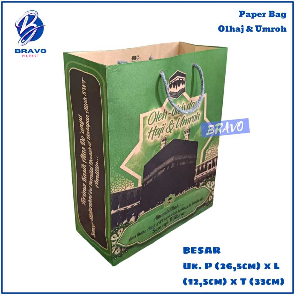 

Paper Bag untuk Oleh-Oleh Haji dan Umroh / Paper Bag Praktis Minimalis / Tas Paper Bag