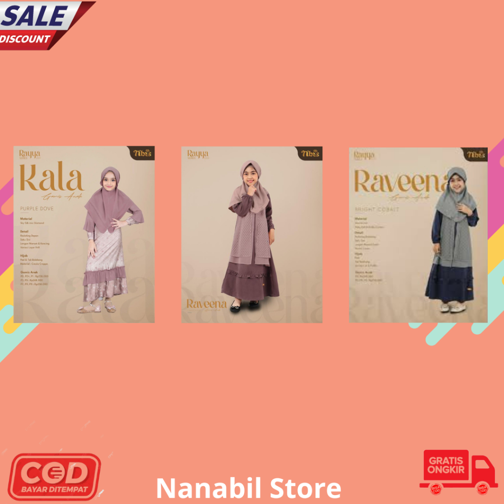 GAMIS NIBRAS ANAK PROMO DISKON SERBA 20%
