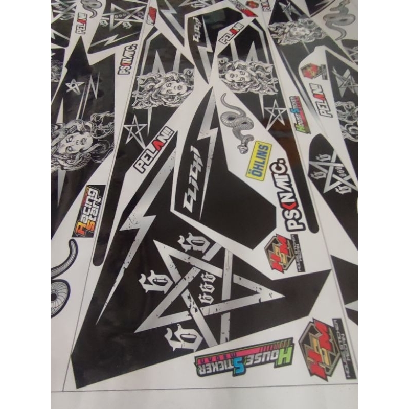 stiker stripping vario led old medusa, stripping medusa, stiker variasi vario 2015-2018