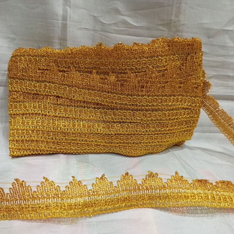 Meteran Renda Mahkota 9091 Emas, Silver