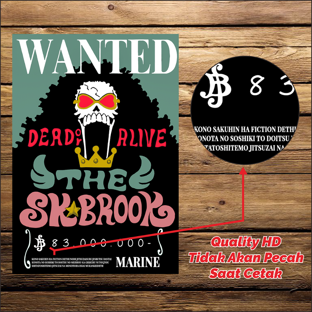 [ISI 50PCS] Paket Poster BOUNTY ONE PIECE Aesthetic, POSTER Dinding Kamar Bounty One Piece, A5,A4