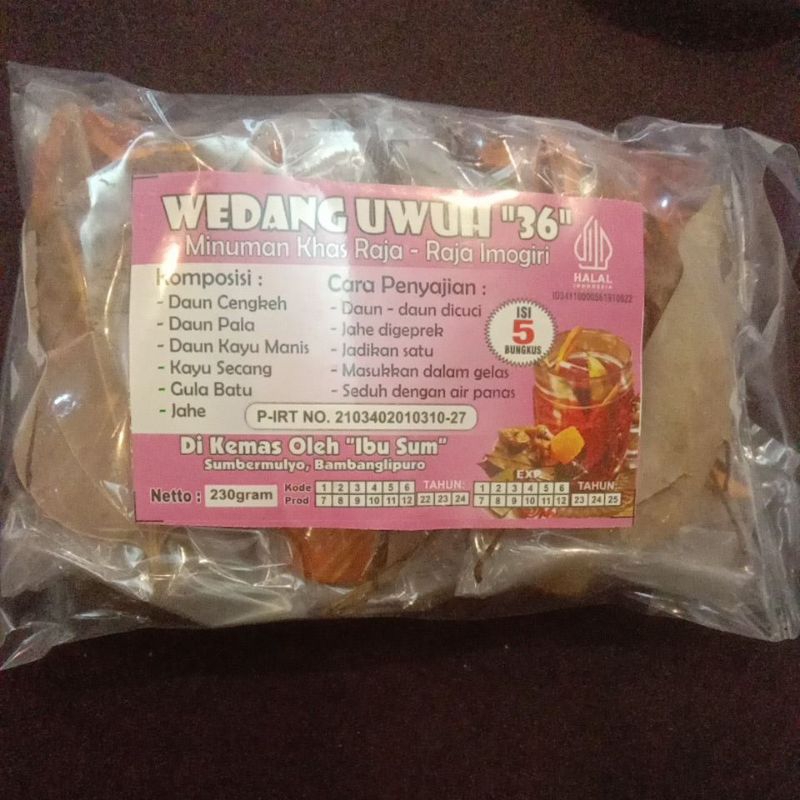 

Wedang Uwuh "36" 230 gram