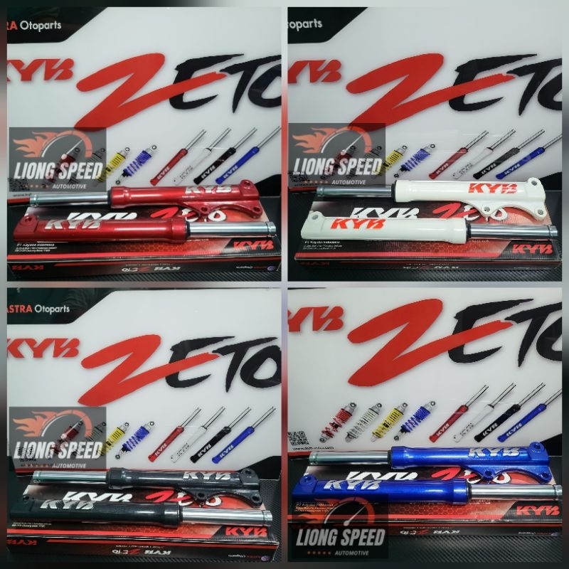 Original Shockbreaker Depan Yamaha Mio Smile Mio Sporty Kyb Zeto FF1020 Front Shock (Sepasang)