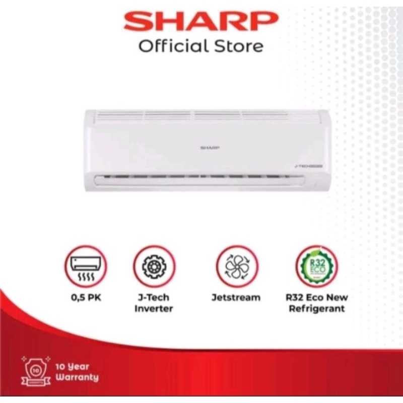 AC Inverter SHARP AH-X6BEY 0.5 PK  Series J-tech Inverter 1/2 PK