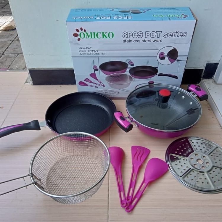 Panci Set Omicko 8 Pcs Pot Series