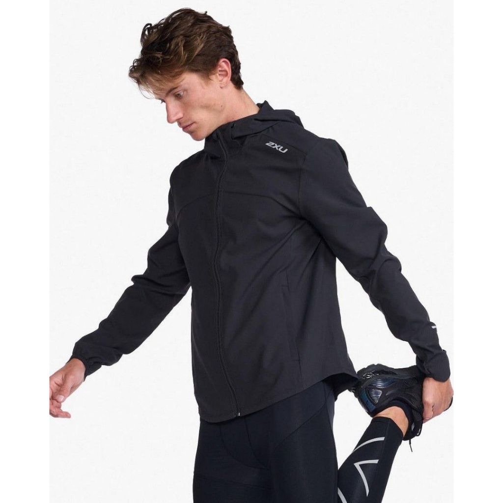 2XU Aero Jacket Original Black - Jaket Running Original