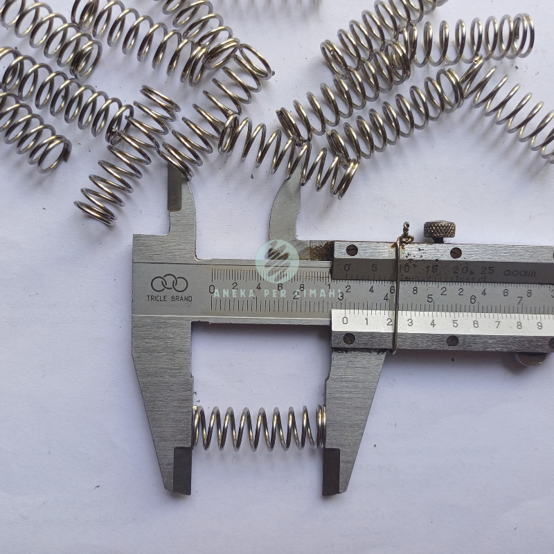 Per Spring Tekan 1mm Stainless OD 10mm Panjang 3cm