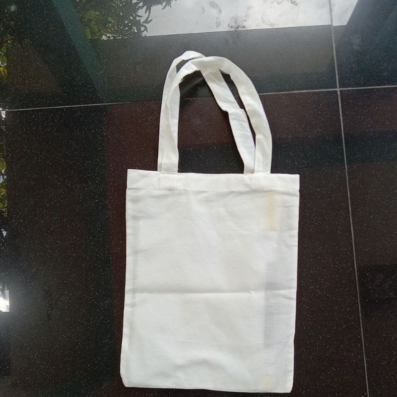 TAS PUTIH POLOS/TOTEBAG PUTIH POLOS untuk ecoprint/tas blacu