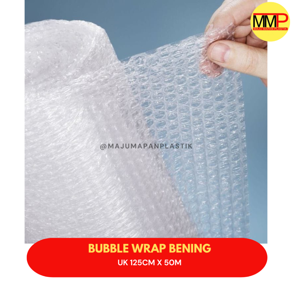 

Bubble Wrap Bening 1 Roll Surabaya / Plastik Bubble Wrap Transparan / Packing Bubblewrap Serbaguna