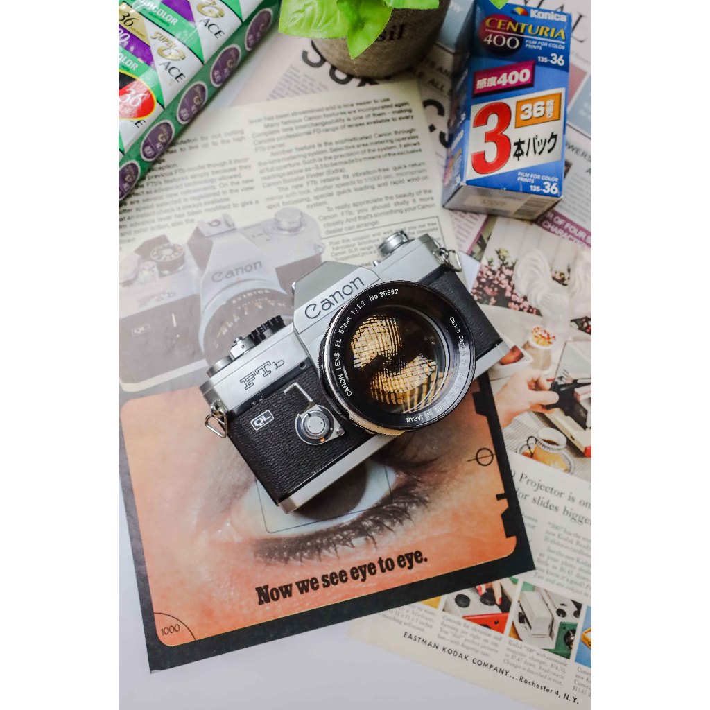 Kamera Analog Canon FTb kit 58mm f1.2 FL Super Mulus