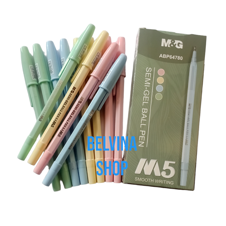 

Pulpen M&G M5 0,5 mm Semi Gel Bal Pen Tinta Hitam