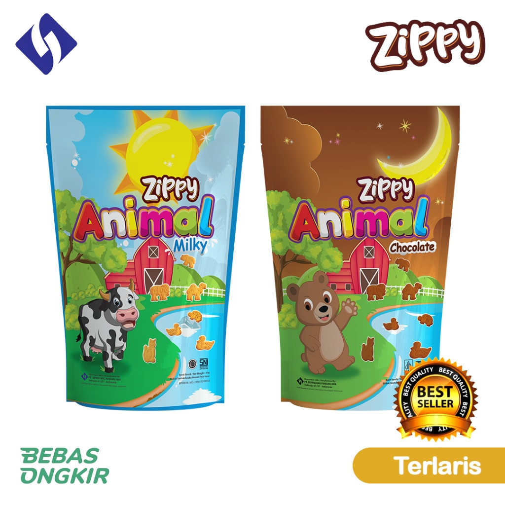 

Zippy Animal Susu dan Cokelat Pouch 30 g