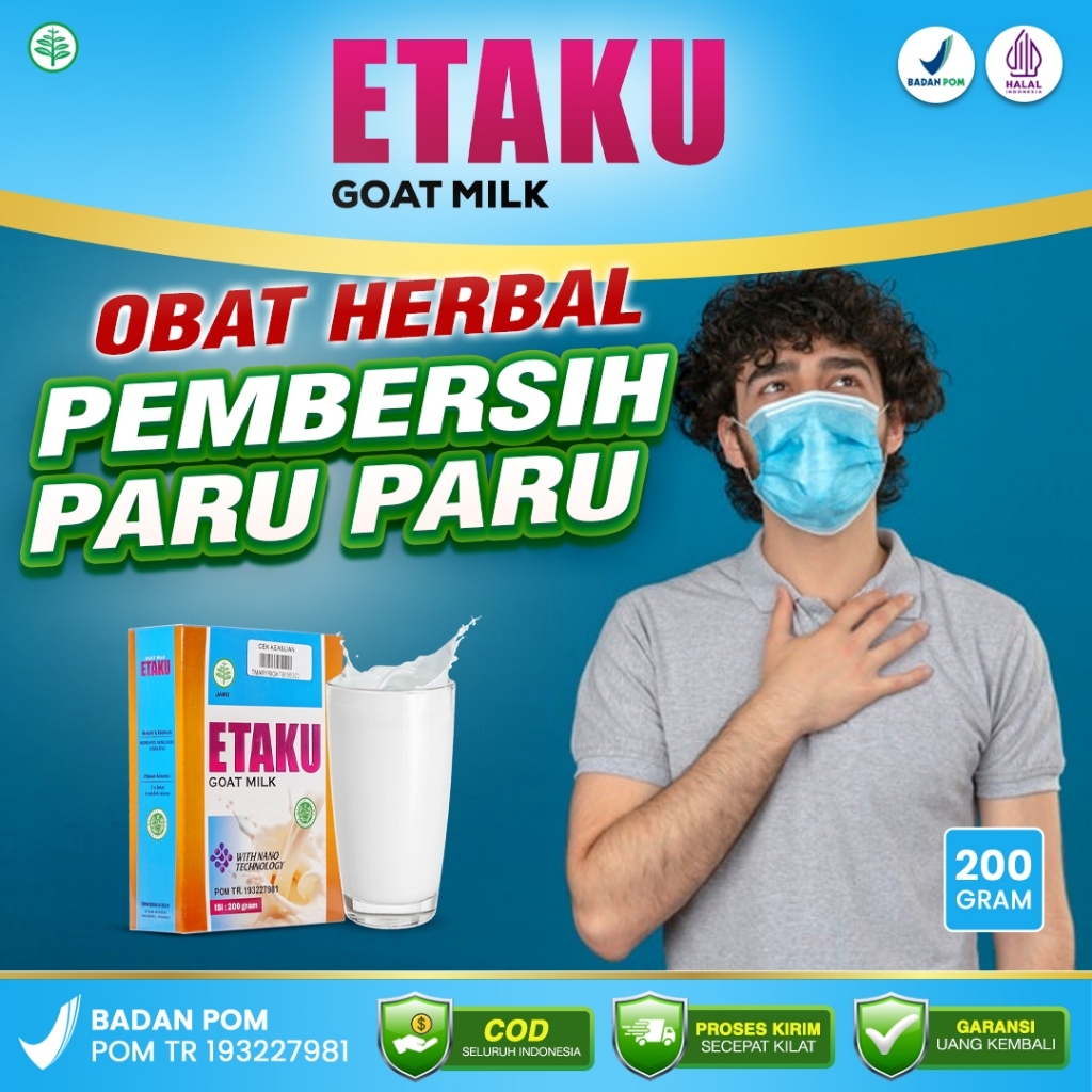 

Etaku Goat Milk 100% Original - Susu Pembersih Paru Paru TBC Nyeri Dada Sesak Nafas 200G