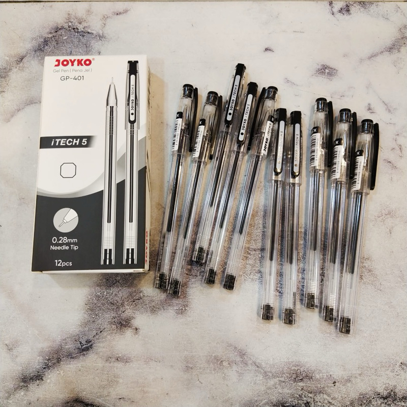 

PULPEN GEL JOYKO GP-401 ITECH 5 0,28mm. 1 PAK ISI 12pcs