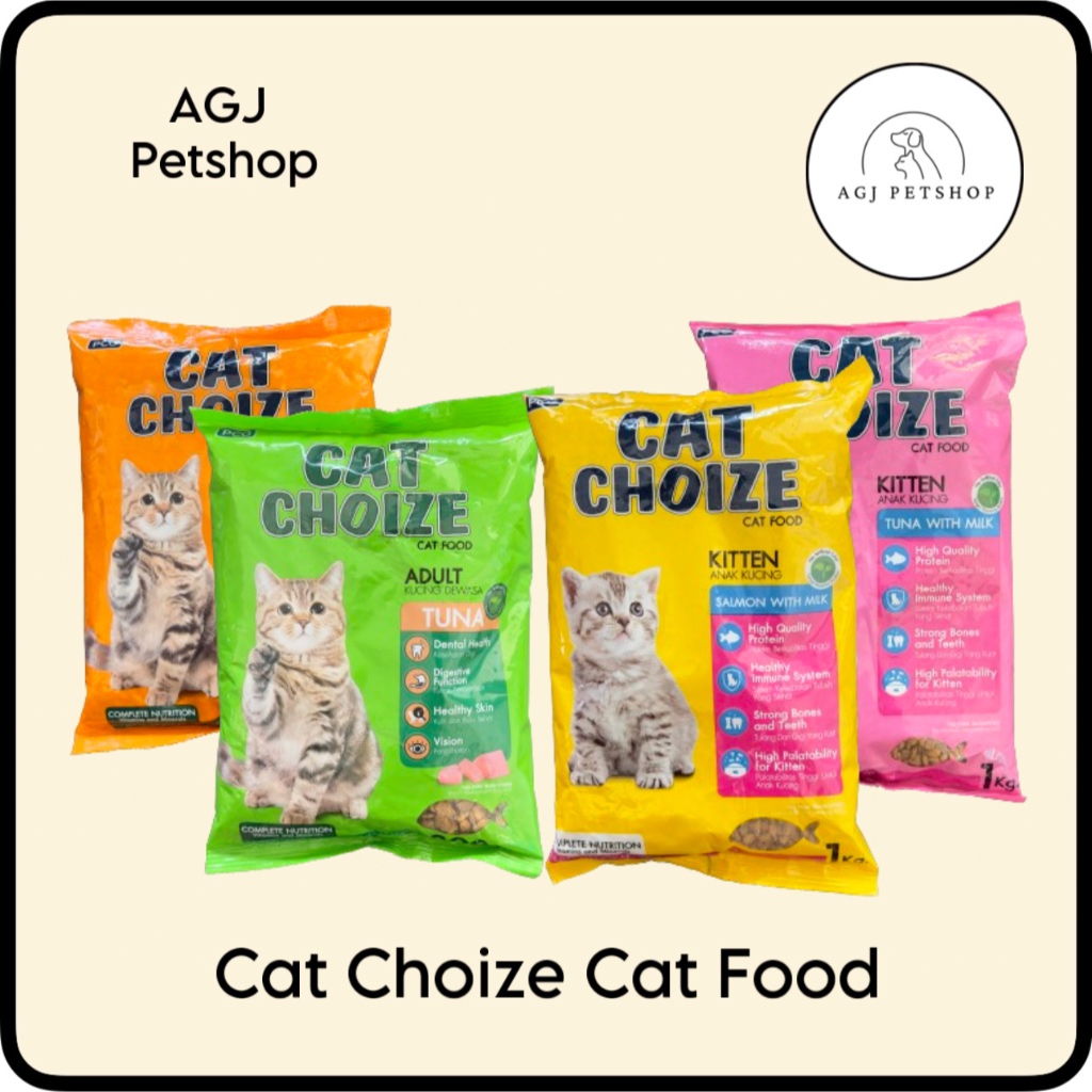 Cat Choize Makanan Kucing Kitten 1kg & Adult 800gr Murah / Cat Choize Adult Tuna Salmon / Cat Choize