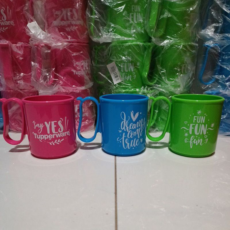 mug gelas minum tupperware 300ml ecer