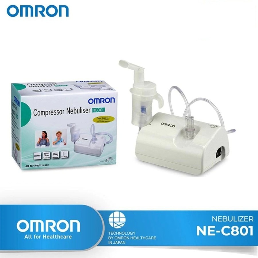 Compressor Nebulizer Portable Omron NE C801 Dewasa dan Anak
