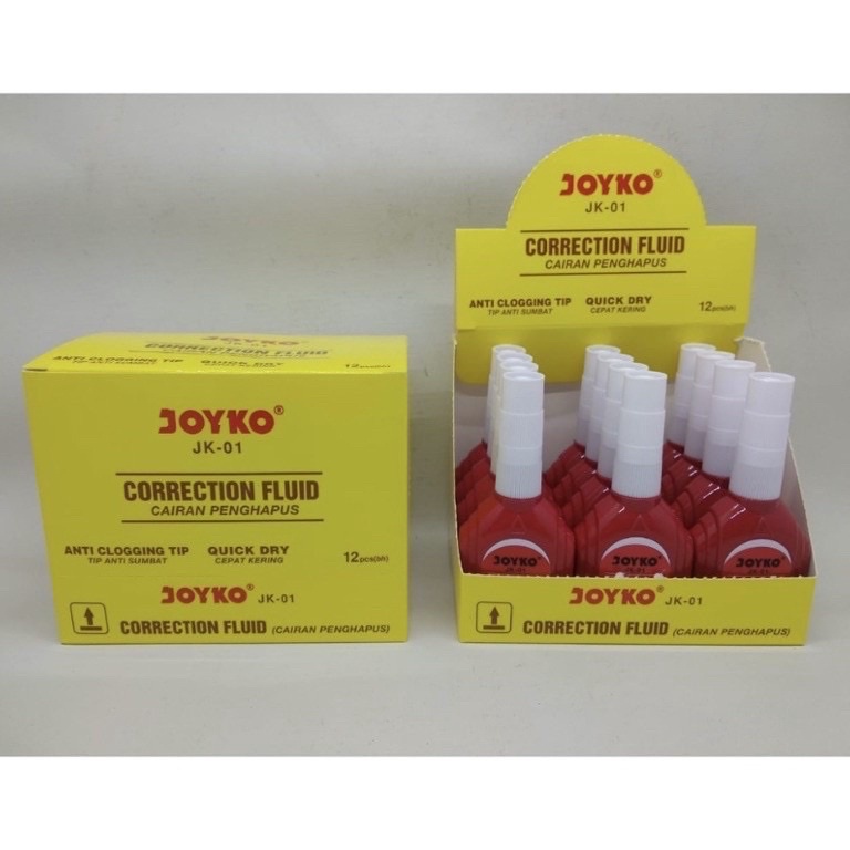 

KODE J56W Tip ex correction Pen JOYKO merah harga perlusin 12pc