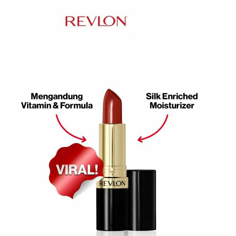 Revlon - SuperLustrous Lipstik - (Nude/Brown, Pink, Red) (tersedia 12 warna)