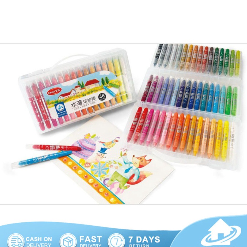 

KODE X4Y 48 warna CRAYON GRASP CRAYON GRASP MATA SEDANG SILKY CRAYON WATER SOLUBLE CRAYON KRAYON WARNA