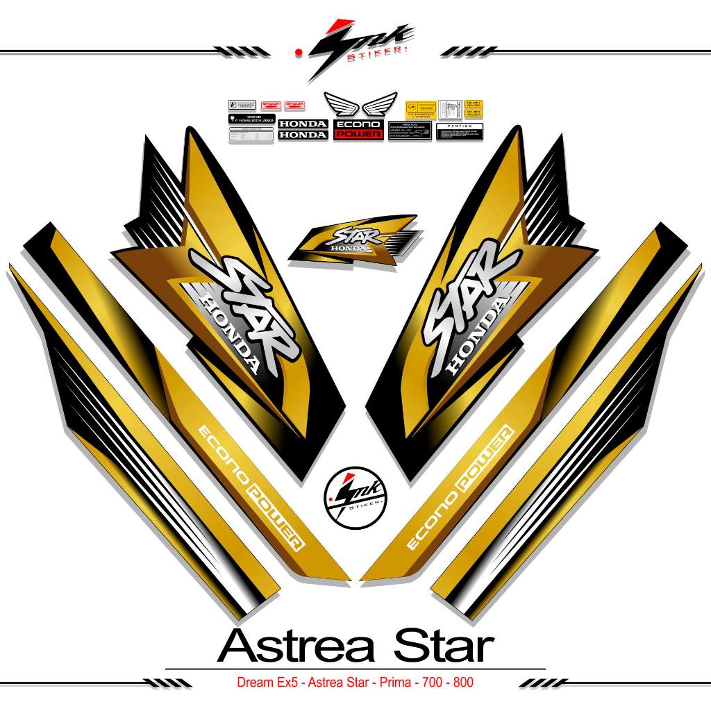 STRIPING HONDA ASTREA MOTIF STAR PRIMA DREAM EX5 TRIBAL FIRE MOTIF 11 / DREAM EX5 / HONDA EX5 / STIC