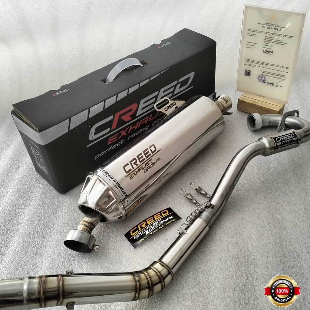 Full System Knalpot Racing Creed Exhaust Original For Crf 150l Klx 150 D-Tracker Wr 155