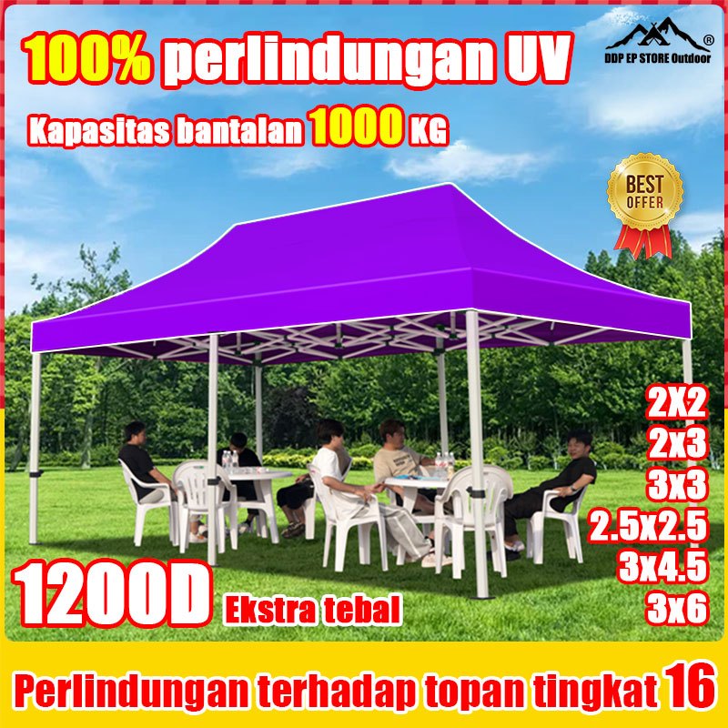 100% PERLINDUNGAN UVTERPAL TENDA ATAP TENDA LIPAT ATAP TENDA JUALAN TENDA LIPAT KAIN TENDA