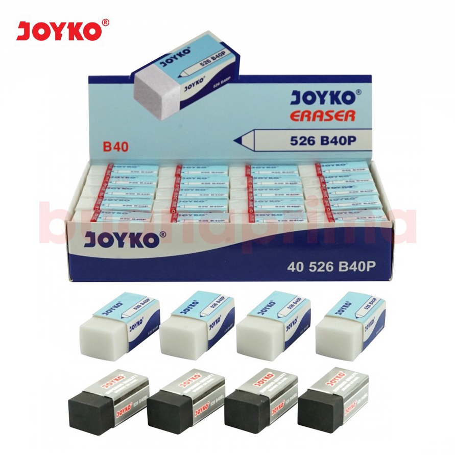 

KODE C3T Penghapus Pensil Joyko B4 per box isi 4 pcs Stip Eraser Pencil Putih Hitam