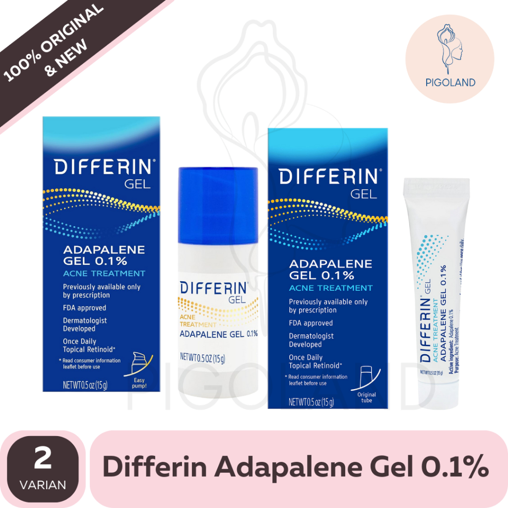 Differin Adaplene Acne Treatment Krim Obat Jerawat Gel 0.1%