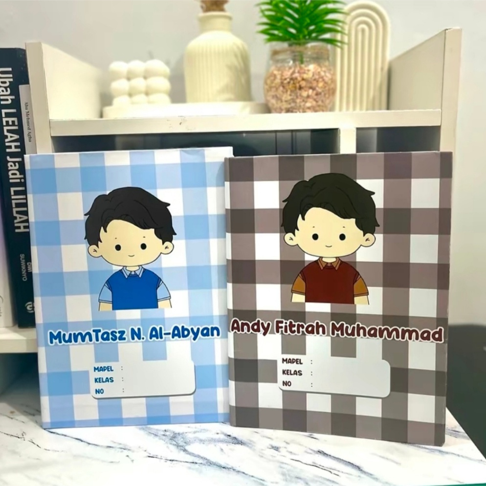 

KODE O78D 1 PCS SAMPUL BUKU AESTETIC CUSTOM NAMA