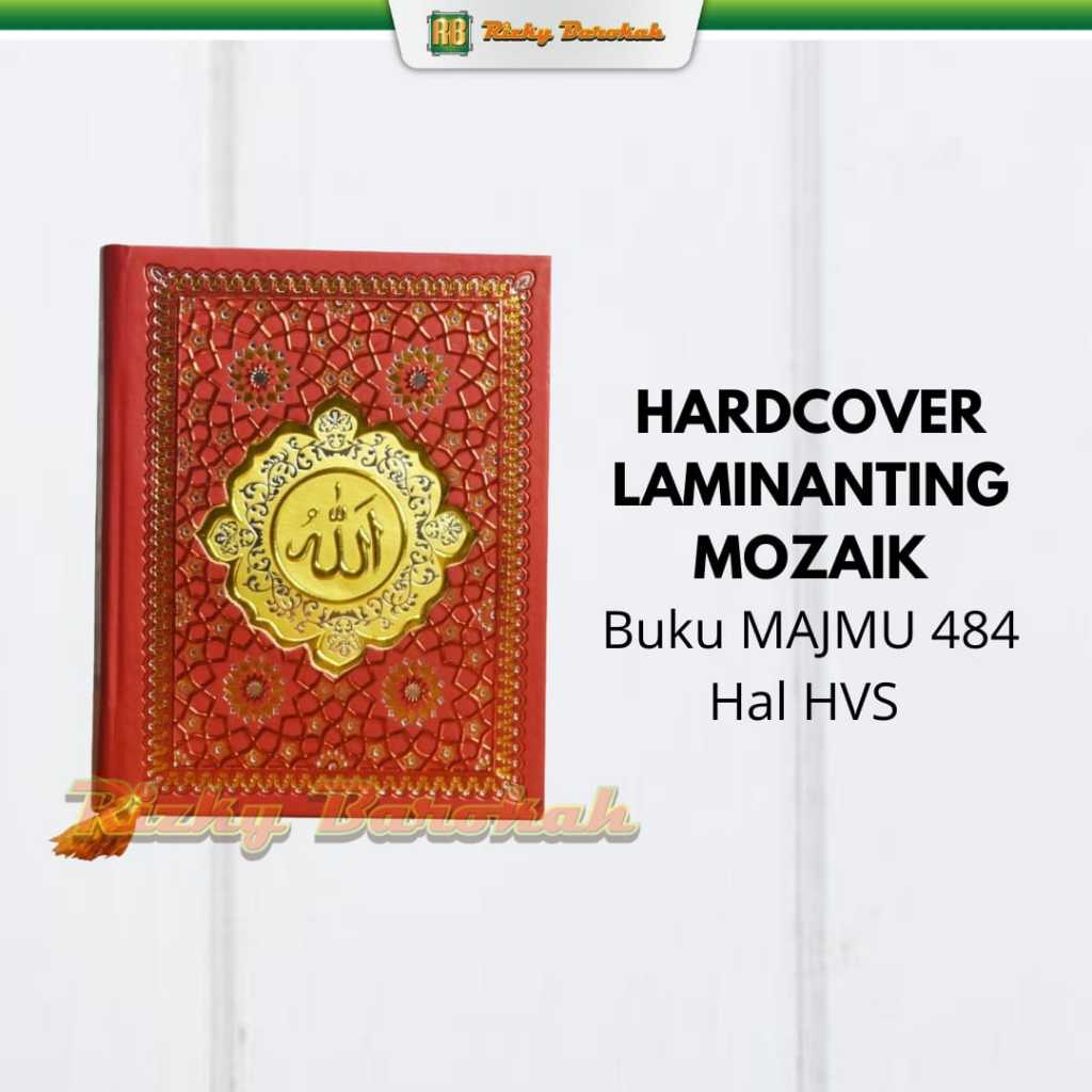 Cetak Buku Majmu Syarif isi 484 HVS Cover Laminating Poly Rame Mozaik  yasin hardcover, buku tahlil,