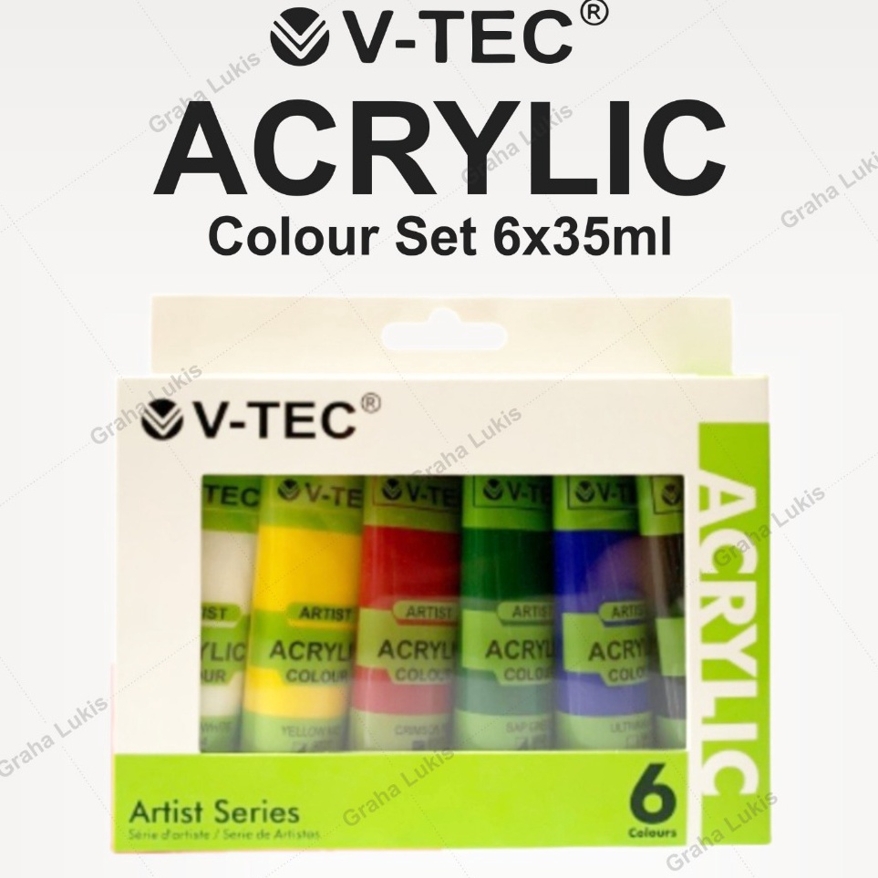 

KODE L22Z VTEC Acrylic Artist Series Cat Akrilik Set 6 x 35ml