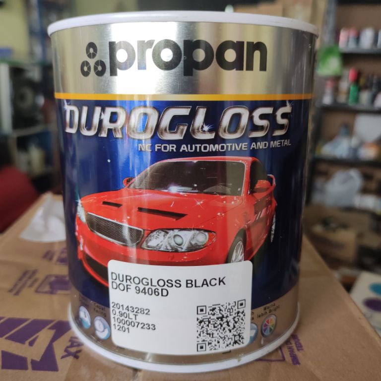 

KODE F48X Cat hitam Doff Durogloss cat Black Doff 1kg 1Liter