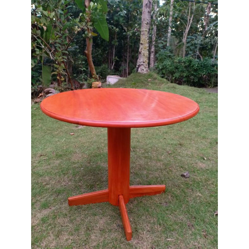 Meja kayu bulat/meja lesehan/meja makan