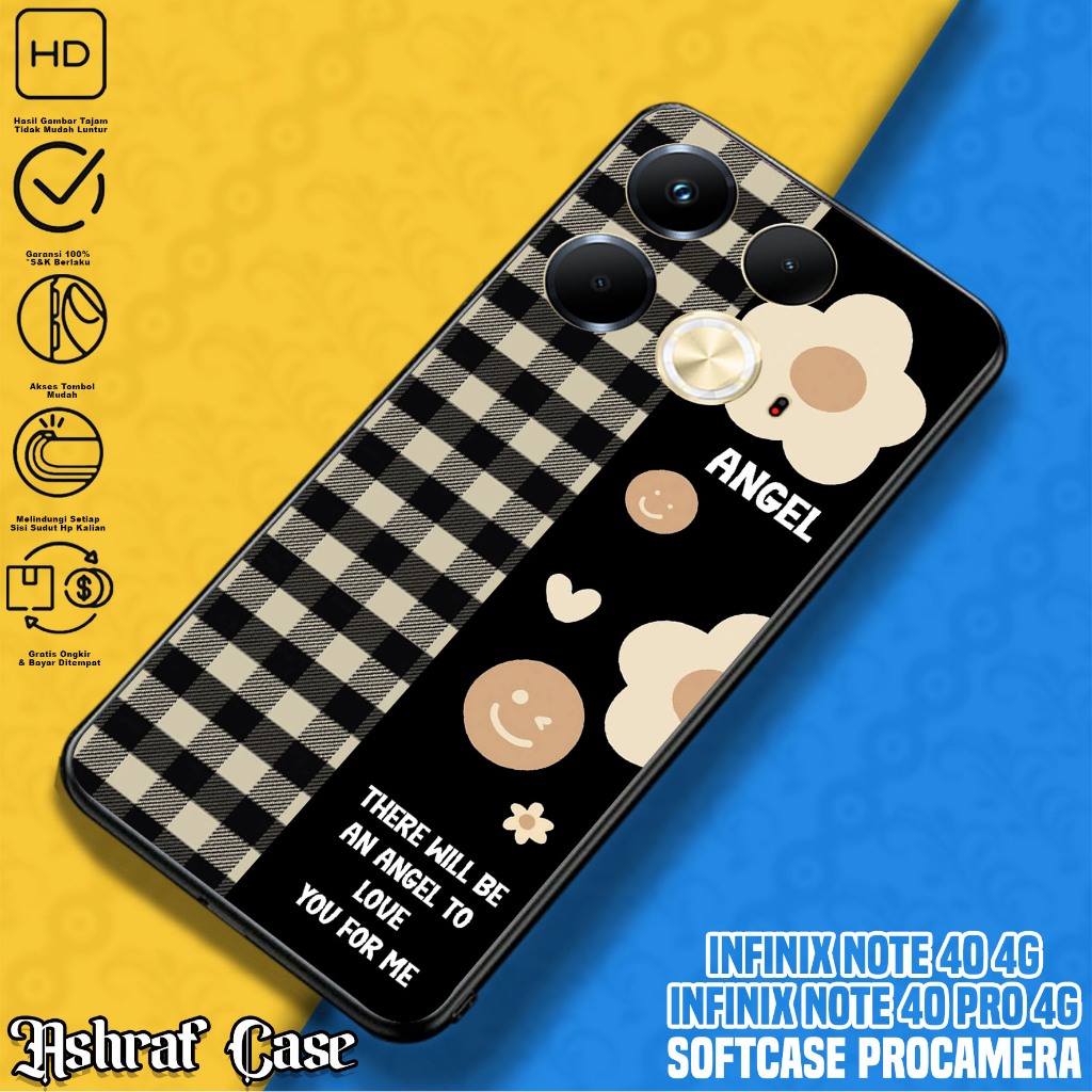 Case Infinix Note 40 - Casing Hp Infinix Note 40 Terbaru Motif BUNGA - Silikon Hp Infinix Note 40 - 