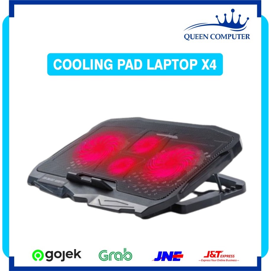 Cooling Pad Nyk Nemesis Stormbreaker X4 Cooling Fan Pendingin Laptop Kipas Laptop