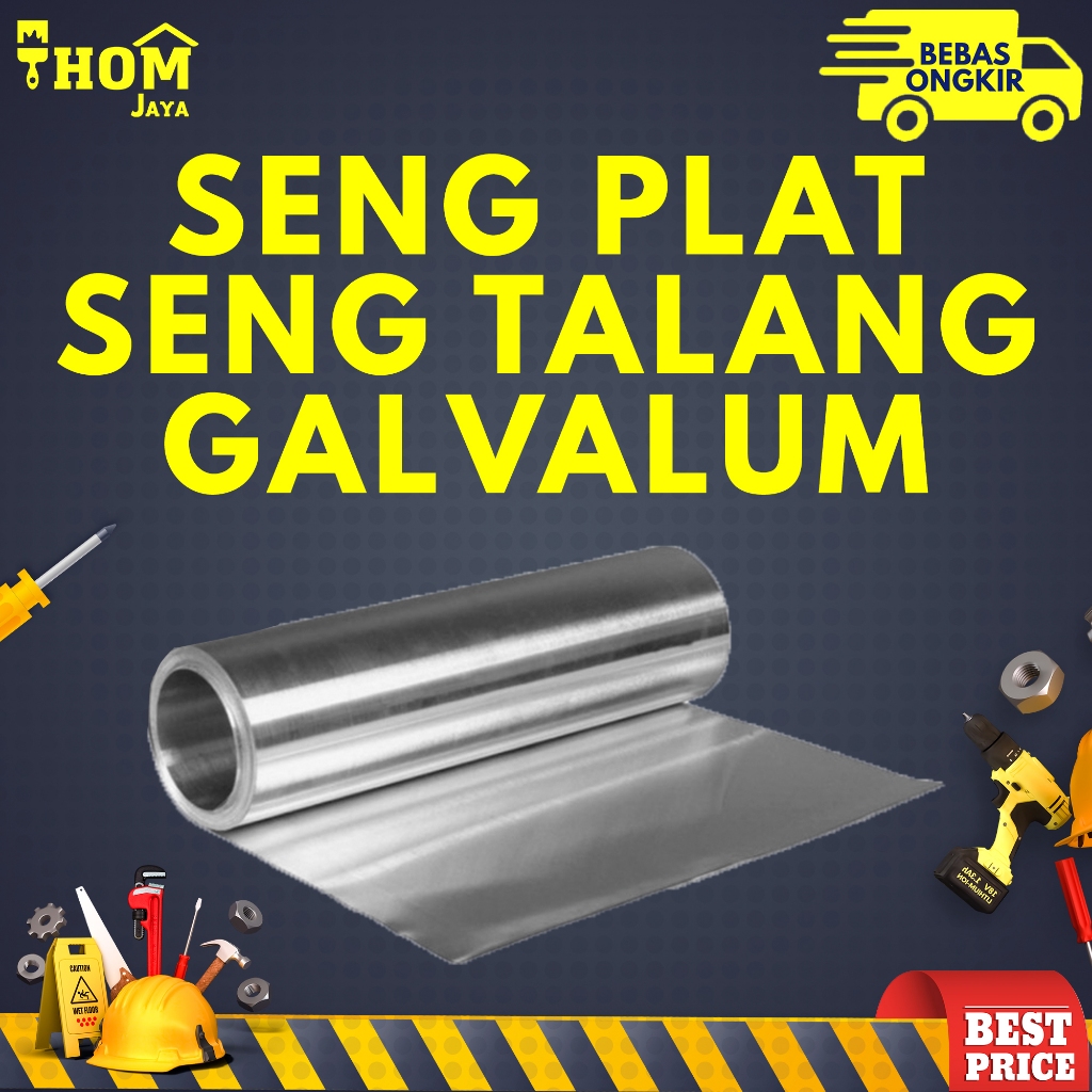 SENG PLAT / SENG TALANG GALVALUM / TALANG GALVALUM / PLAT SENG - 90 CM