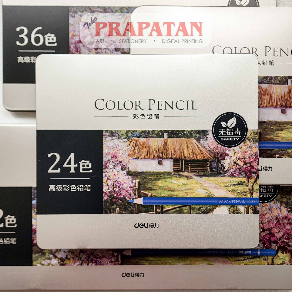 

KODE B78O Pensil Warna Minyak Deli 656 Tin Case Oil Color Pencil