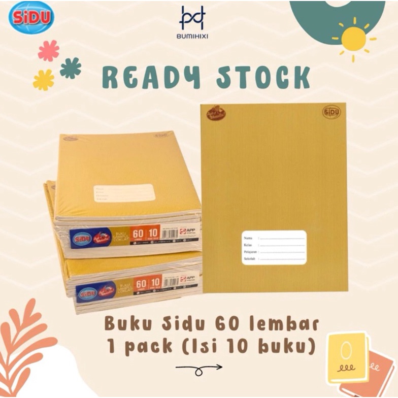 

KODE D72Q Ready Siap Kirim Buku Tulis Sekolah Merk SIDU Sampul Cover Cokelat isi 6 Lembar I 1 Pack isi 1 pcs Buku Tulis Coklat Catatan Sekolah Termurah Tersedia Harga Grosir