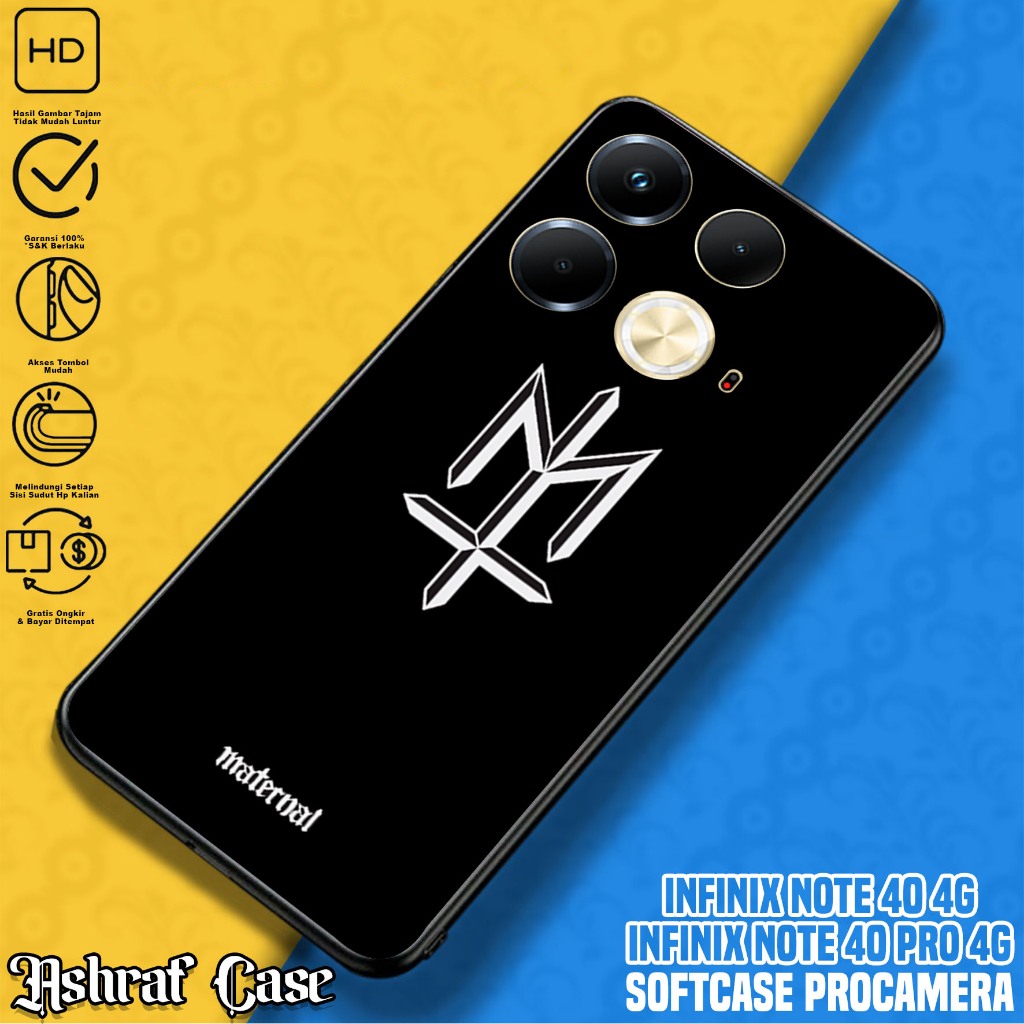Case Infinix Note 40 - Casing Hp Infinix Note 40 Terbaru Motif MTRNL - Silikon Hp Infinix Note 40 - 