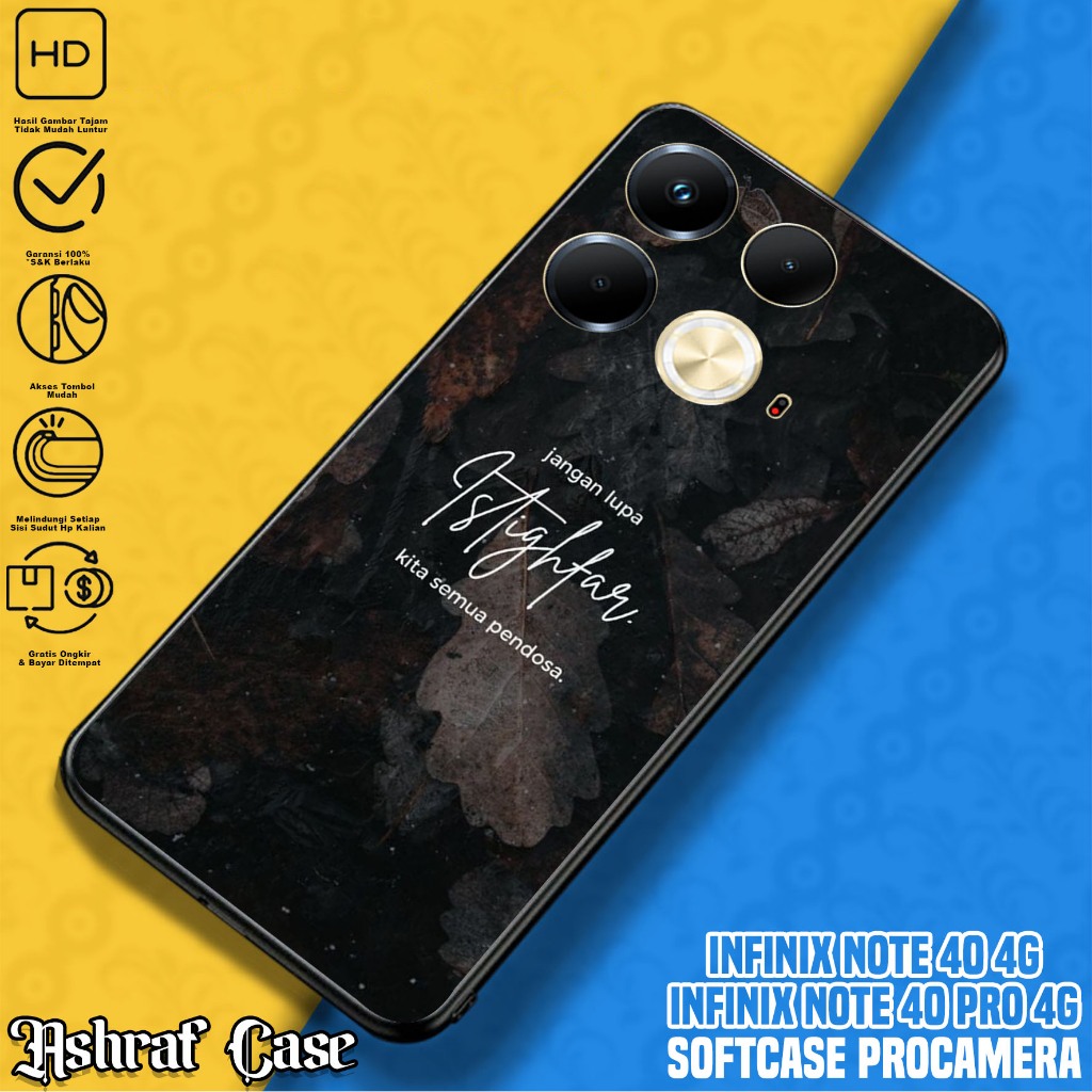 Case Infinix Note 40 - Casing Hp Infinix Note 40 Terbaru Motif QUOTES - Silikon Hp Infinix Note 40 -