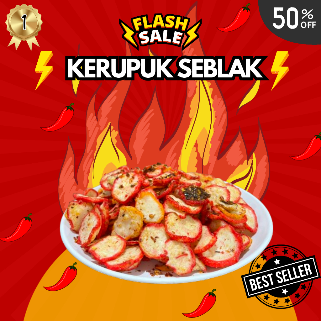 

Seblak Kering Kerupuk Bawang Kerupuk Seblak Pedas Original Daun Jeruk 500GR